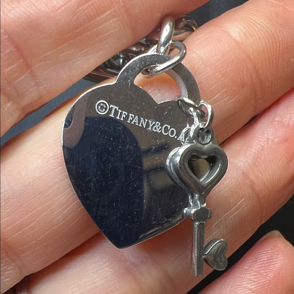 Silver Heart Charm Bracelet and Necklace Set - Picture 5 of 11